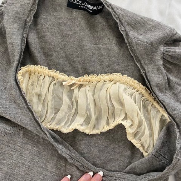 Looking for this Dolce and Gabbana d&g milkamaid gray knit top!! - Picture 2 of 3